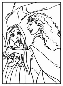 Desenho de Rapunzel Desenho Colorir Imprimir 31