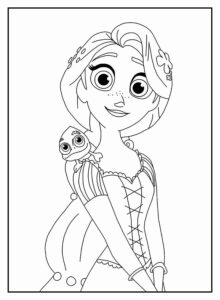Desenho de Rapunzel Desenho Colorir Imprimir 32