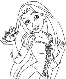 Desenho de Rapunzel Desenho Colorir Imprimir 33