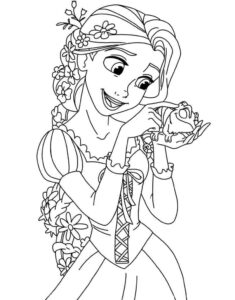 Desenho de Rapunzel Desenho Colorir Imprimir 36