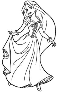 Desenho de Rapunzel Desenho Colorir Imprimir 38