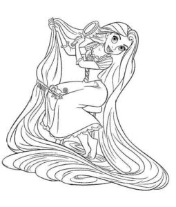 Desenho de Rapunzel Desenho Colorir Imprimir 39