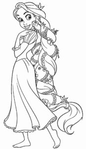 Desenho de Rapunzel Desenho Colorir Imprimir 40