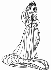Desenho de Rapunzel Desenho Colorir Imprimir 41