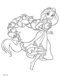 Desenho de Rapunzel Desenho Colorir Imprimir 45