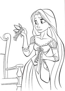 Desenho de Rapunzel Desenho Colorir Imprimir 48