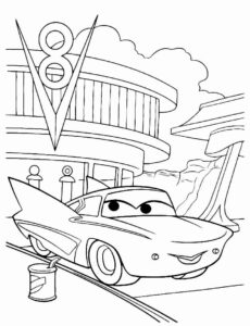 Desenho de Relampago Mcqueen Desenho Colorir Imprimir 01