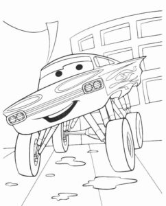 Desenho de Relampago Mcqueen Desenho Colorir Imprimir 02