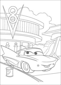 Desenho de Relampago Mcqueen Desenho Colorir Imprimir 13