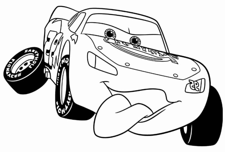 Desenhos do Relâmpago McQueen para Imprimir e Colorir