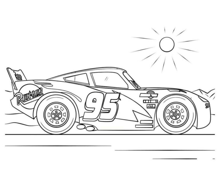 Desenhos do Relâmpago McQueen para Imprimir e Colorir