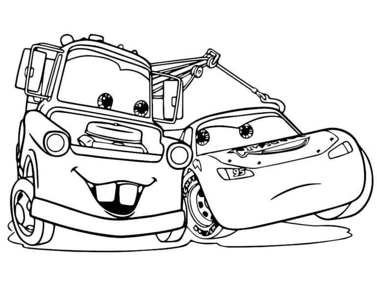Desenhos do Relâmpago McQueen para Imprimir e Colorir