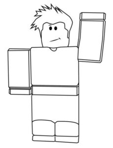 Desenho de Roblox Desenho Colorir Imprimir 001 1