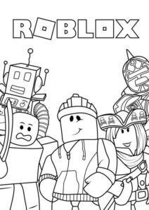 Desenho de Roblox Desenho Colorir Imprimir 001