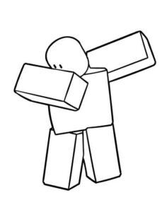 Desenho de Roblox Desenho Colorir Imprimir 003
