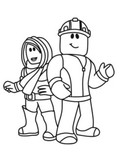 Desenho de Roblox Desenho Colorir Imprimir 005