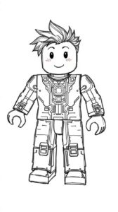 Desenho de Roblox Desenho Colorir Imprimir 014