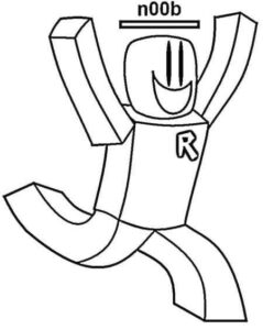 Desenho de Roblox Desenho Colorir Imprimir 018