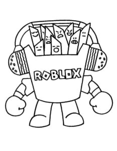 Desenho de Roblox Desenho Colorir Imprimir 021