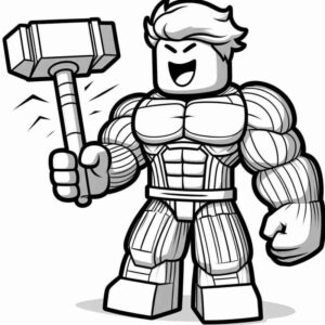 Desenho de Roblox Desenho Colorir Imprimir 025