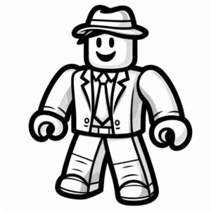 Desenho de Roblox Desenho Colorir Imprimir 027