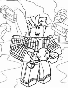 Desenho de Roblox Desenho Colorir Imprimir 028