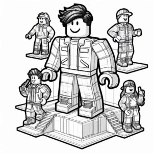 Desenho de Roblox Desenho Colorir Imprimir 034
