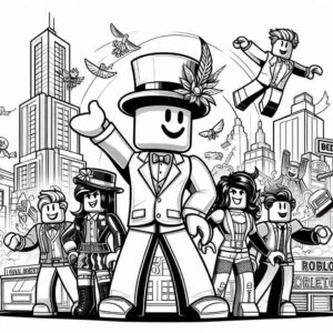 Desenho de Roblox Desenho Colorir Imprimir 035