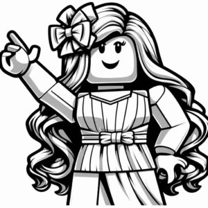 Desenho de Roblox Desenho Colorir Imprimir 038