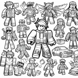 Desenho de Roblox Desenho Colorir Imprimir 040