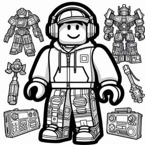Desenho de Roblox Desenho Colorir Imprimir 042