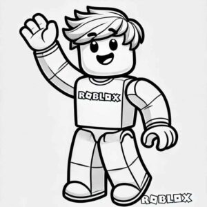Desenho de Roblox Desenho Colorir Imprimir 044