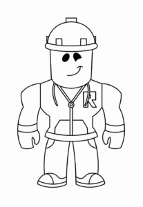 Desenho de Roblox Desenho Colorir Imprimir 046