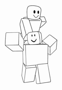 Desenho de Roblox Desenho Colorir Imprimir 048