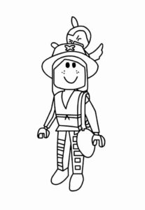 Desenho de Roblox Desenho Colorir Imprimir 054