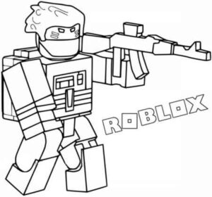 Desenho de Roblox Desenho Colorir Imprimir 058