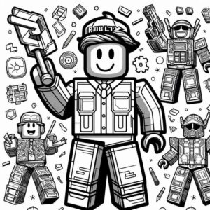 Desenho de Roblox Desenho Colorir Imprimir 067