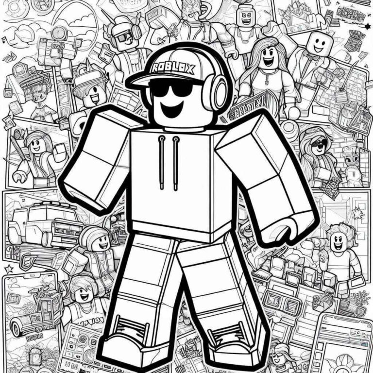 Desenhos do Roblox para Imprimir e Colorir