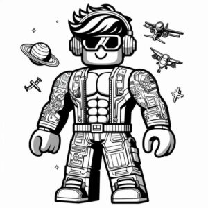 Desenho de Roblox Desenho Colorir Imprimir 069