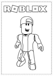 Desenho de Roblox Desenho Colorir Imprimir 078