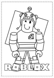 Desenho de Roblox Desenho Colorir Imprimir 080
