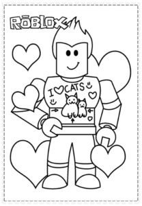 Desenho de Roblox Desenho Colorir Imprimir 081