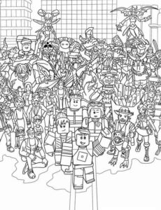 Desenho de Roblox Desenho Colorir Imprimir 085