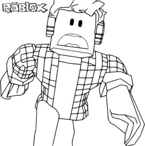 Desenho de Roblox Desenho Colorir Imprimir 086