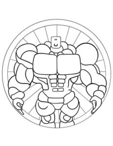 Desenho de Roblox Desenho Colorir Imprimir 087