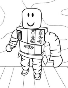 Desenho de Roblox Desenho Colorir Imprimir 088