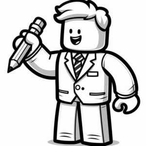 Desenho de Roblox Desenho Colorir Imprimir 090
