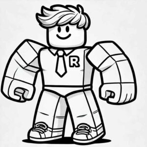 Desenho de Roblox Desenho Colorir Imprimir 092