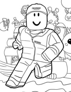 Desenho de Roblox Desenho Colorir Imprimir 112