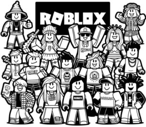 Desenho de Roblox Desenho Colorir Imprimir 118